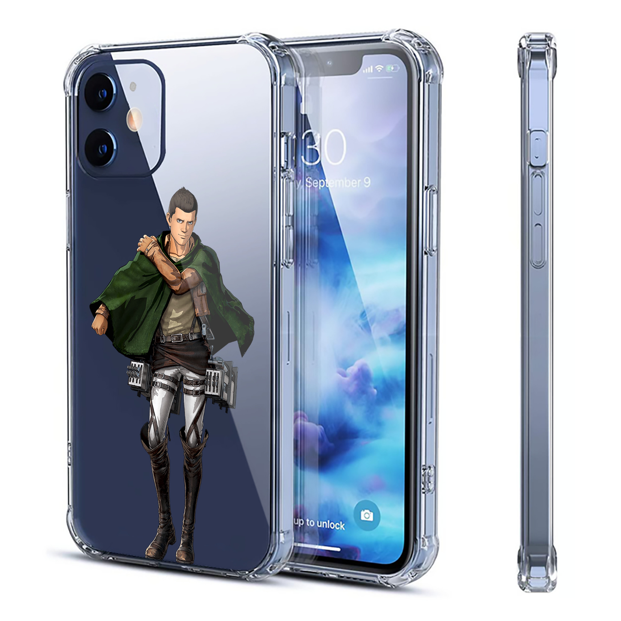 （画像用） 進撃の巨人 Attack on Titan 【iPhone 12シリーズ対応】透明スマホケース（クリアソフトケース）